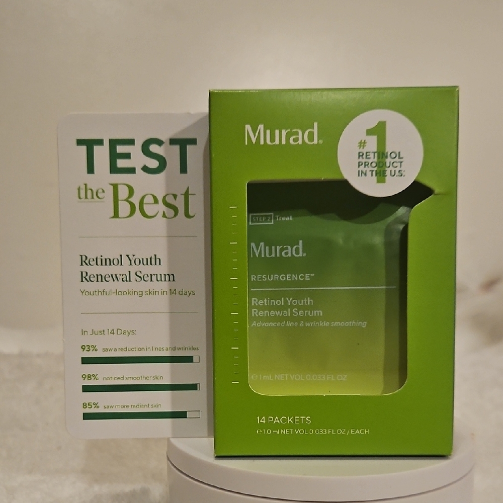 Murad Resurgence Retinol Youth Renewal Serum . 14   Packets at 0.033 oz.each.